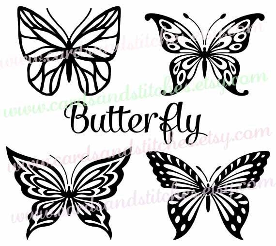 Butterfly SVG Fancy Butterflies SVG Digital Cutting File