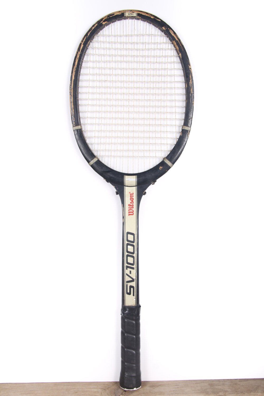 Wooden Tennis Racket / Wilson Tennis Racket / Black Wilson SV1000