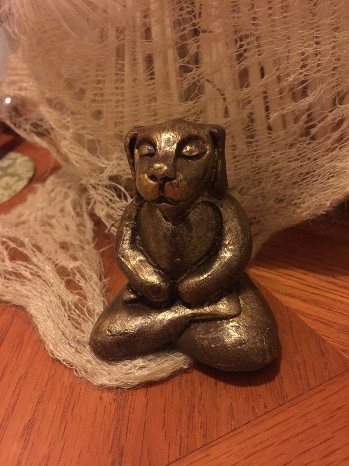 Buddha Dog Sculpture Buddha Sculpture Zen Puppy Statue Yoga