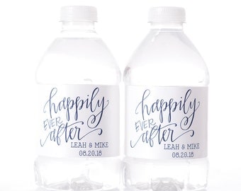wedding water bottle