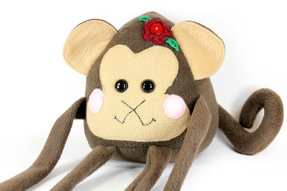 realistic monkey stuffed animal