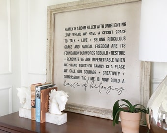 House of Belonging - Wood Sign