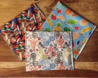 Reusable Sandwich Bags, Reuse Lunch Bags, Large Snack Bags, Zero Waste, Reusable Snack Bags, Gift for her, School Supply, Eco Bags, Food Bag