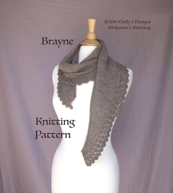 Knit Lace Scarf Knitting Pattern Neck Wrap Shoulder Warmer