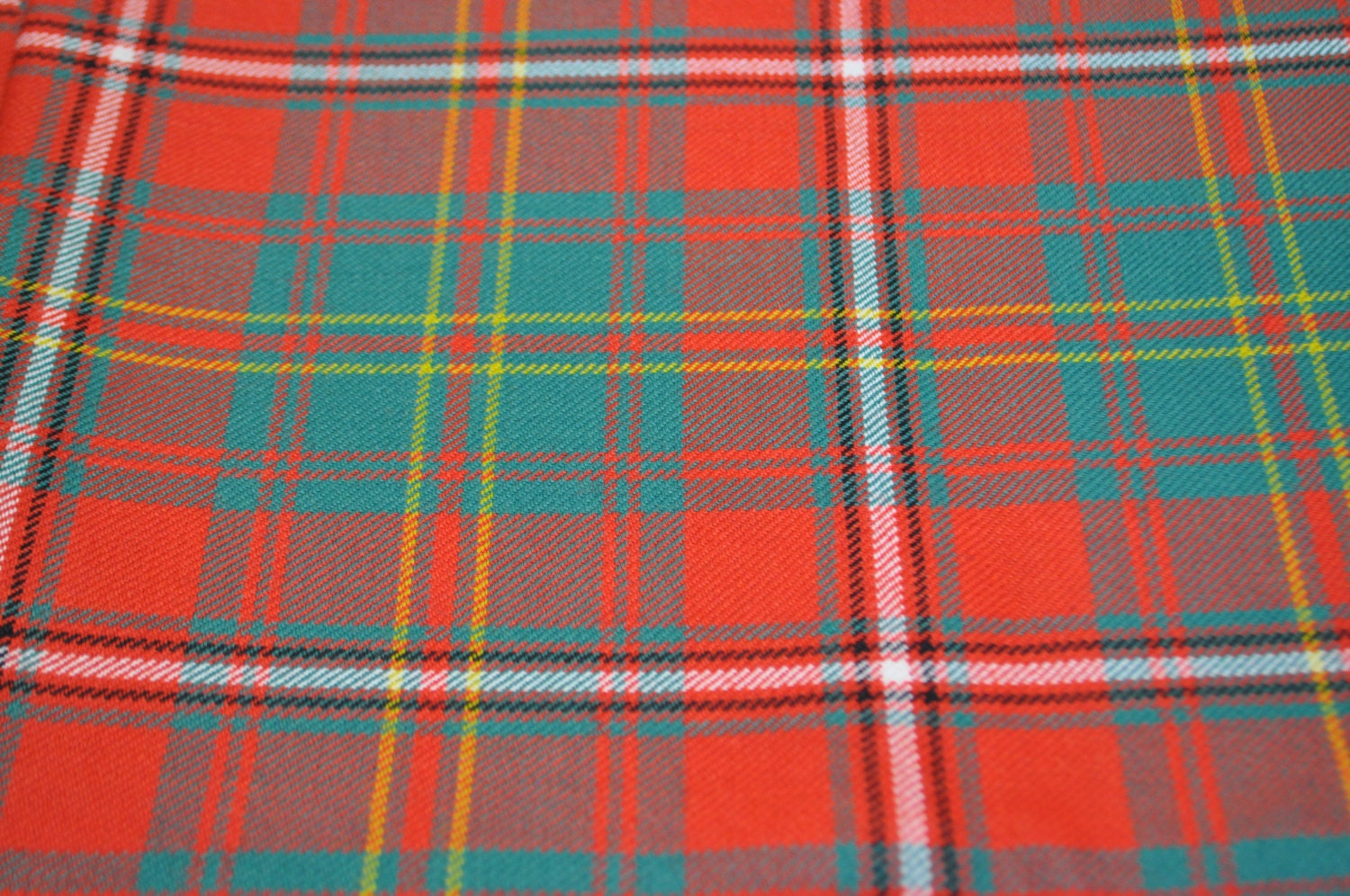 Hay Ancient Tartan Fabric. 100 10oz Pure New Wool. Price per