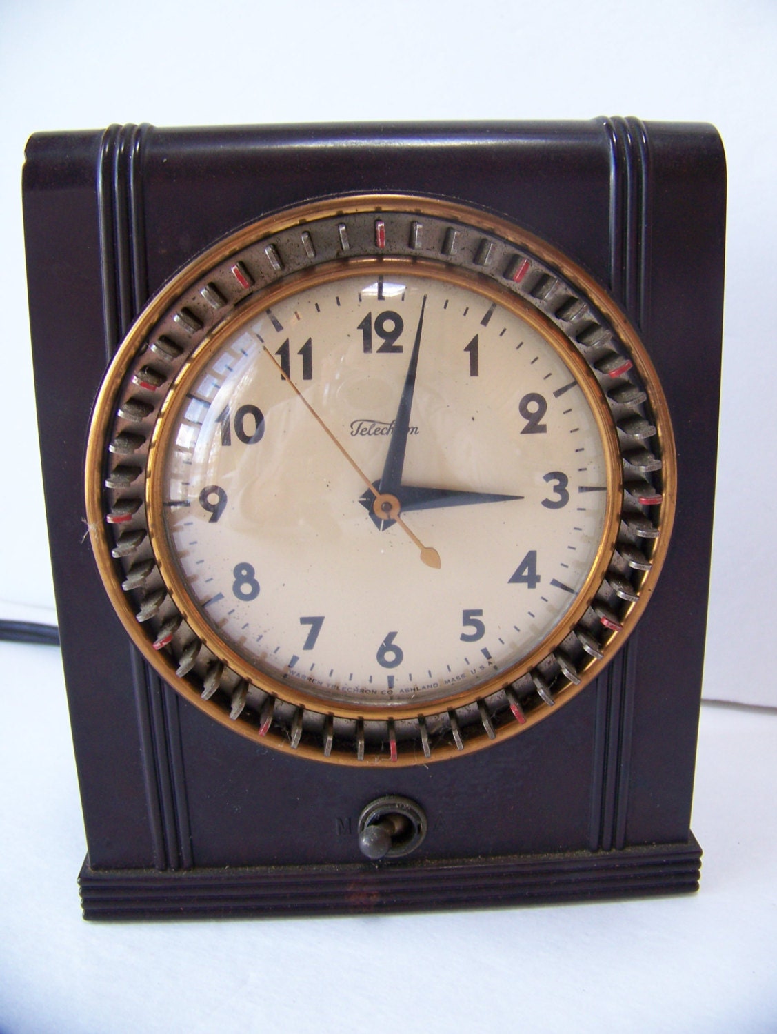 Vintage Telechron Clock.Antique Working Clock.Antique Clocks