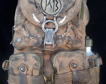 Atomic Slug Deluxe backpack post-apocalyptic mad max fallout olive drab green