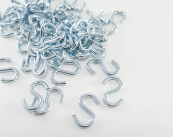 Small S Hook | S Hook Clasps for Birthday Board Tags, Metal Hooks
