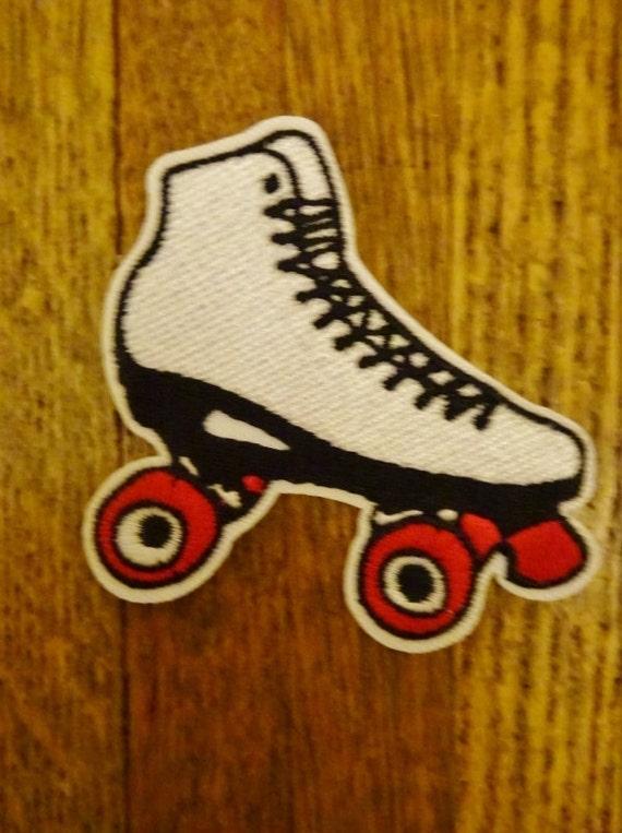 Roller Skate Embroidered Patch. Roller Derby. by TheWordEmporium