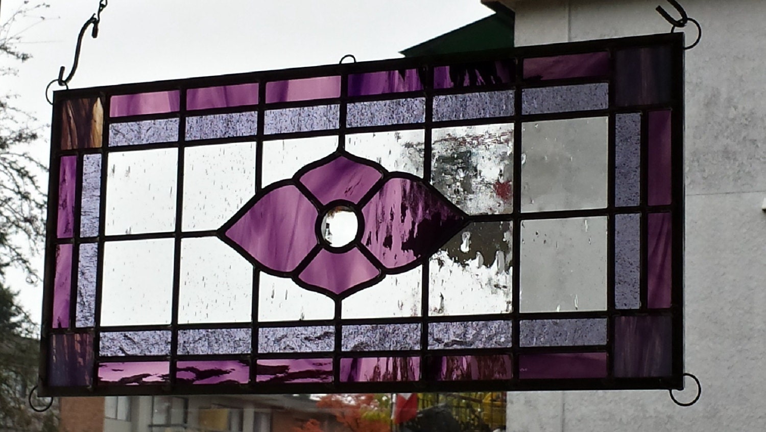 Purple Stained Glass by VancouverStainGlass on Etsy