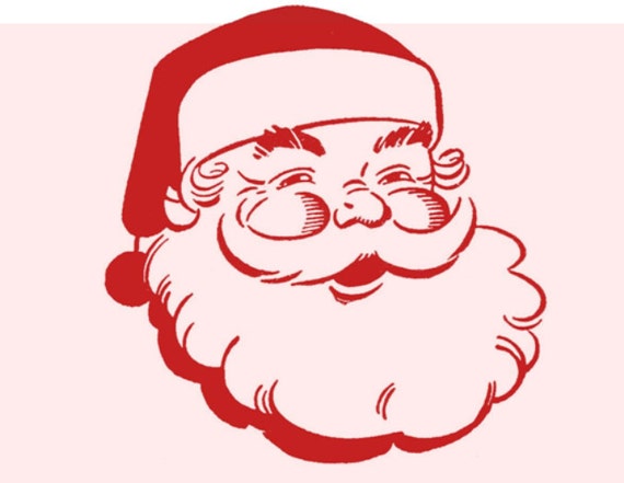 Download Santa Face SVG File Instant Download Cutting Machine File Png