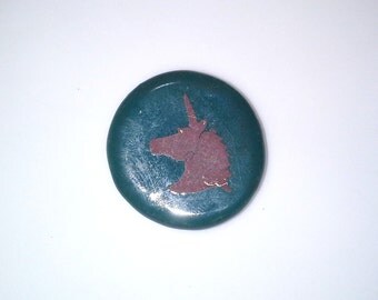 Teal Unicorn Silhouette Ceramic Magnet, Unicorn Home Decor, LLR LuLaRoe Hostess Gifts