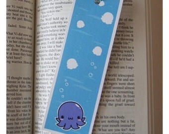 Chibi Narwhal Bookmark by PixelBoundStudios on Etsy