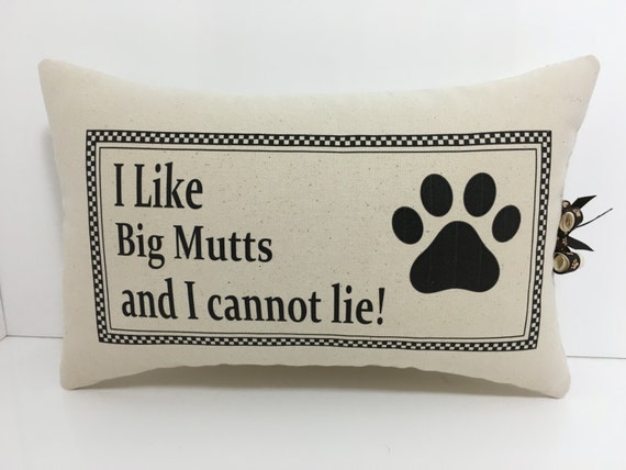 i like big mutts pillow