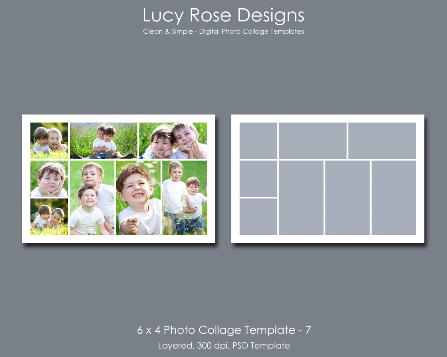  6  x 4 Photo Collage  Template  7