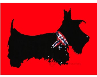 Scottie Dog Art Print Scottish Terrier #200