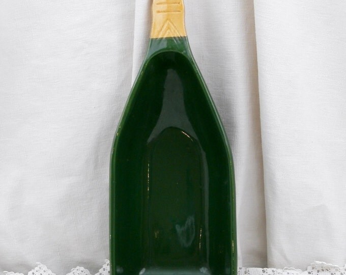 Large Vintage French Champagne Bottle Shaped Serving Dish / French Decor / Retro Vintage Home Interior / Unusual Kitcheneilia Dinning Table Large Vintage French Champagne Bottle Shaped Serving Dish / French Decor / Retro Vintage Home Interior / Unusual Kitcheneilia Dinning Table