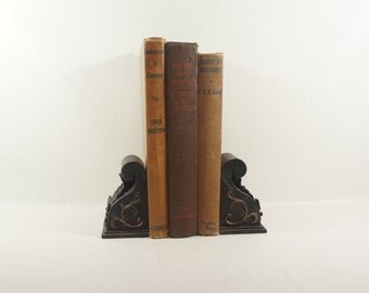 Shabby Chic Mid-Century Novels - Brown Books - 1940s