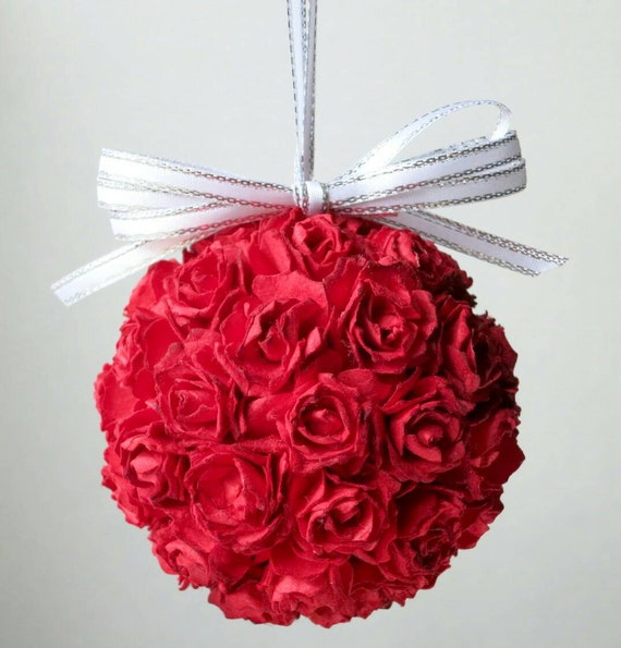 Rose Christmas Tree Ornament 