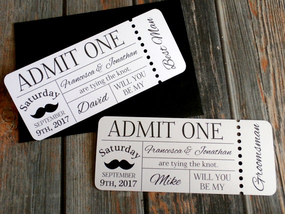 Custom Groomsmen Invitations 9