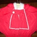 Vintage 1960's Red Toddler Girls' Snowsuit