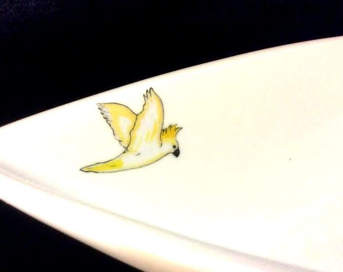 Souvenir Guritno Boat-Shaped Dish Porcelain Melbourne Australia