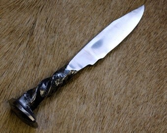 Railroad Spike Knife - Handmade