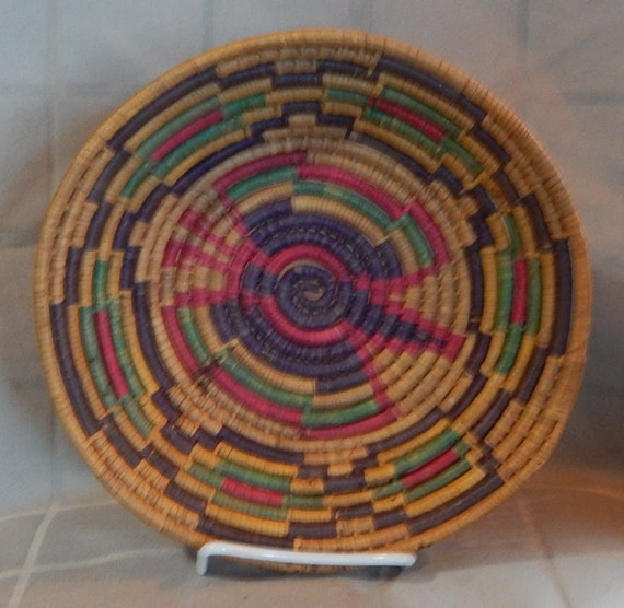 Native American Sweet Grass Basket Vintage/Antique Coiled