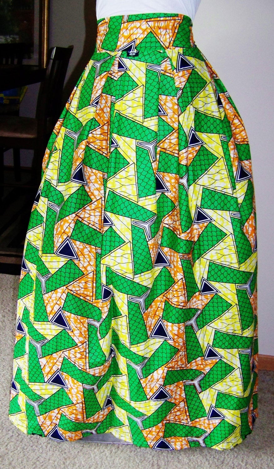 AFRICAN WAX PRINT Skirt Ankara African Skirt great for any