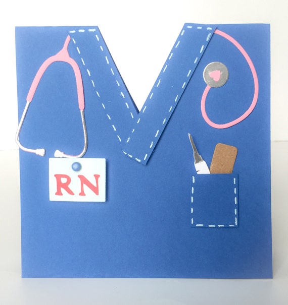 Nursing School Graduation Handmade Graduation Card by DressItUp4U