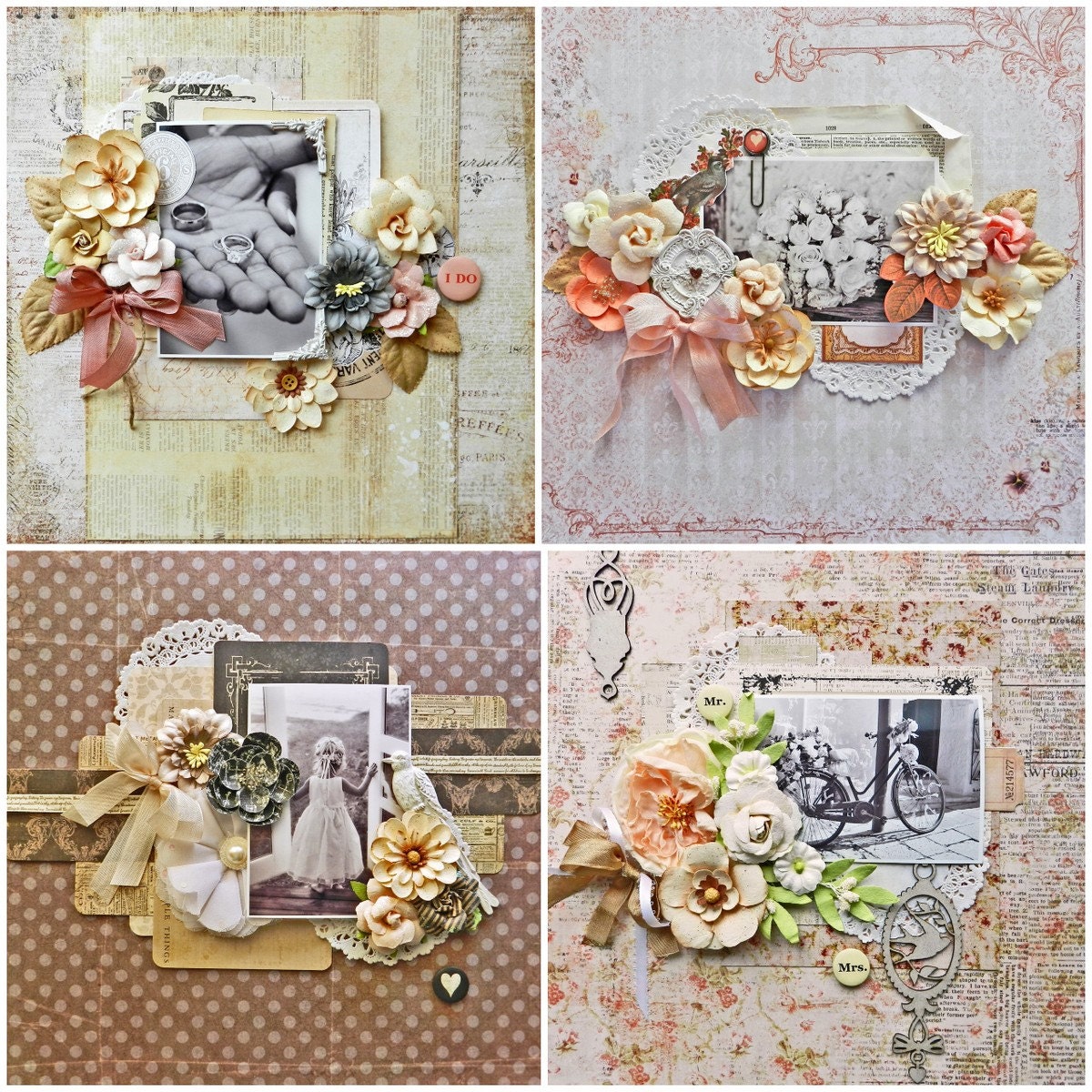 Wedding Scrapbook Kit / Scrapbook Kit / by