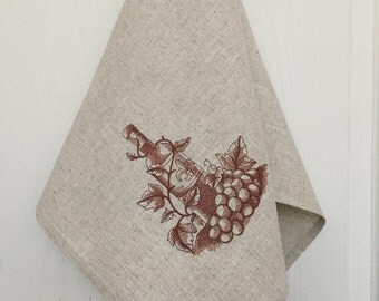 Linen Towel Tea Dish Kitchen Hand Towel Embroidery Gift for Her