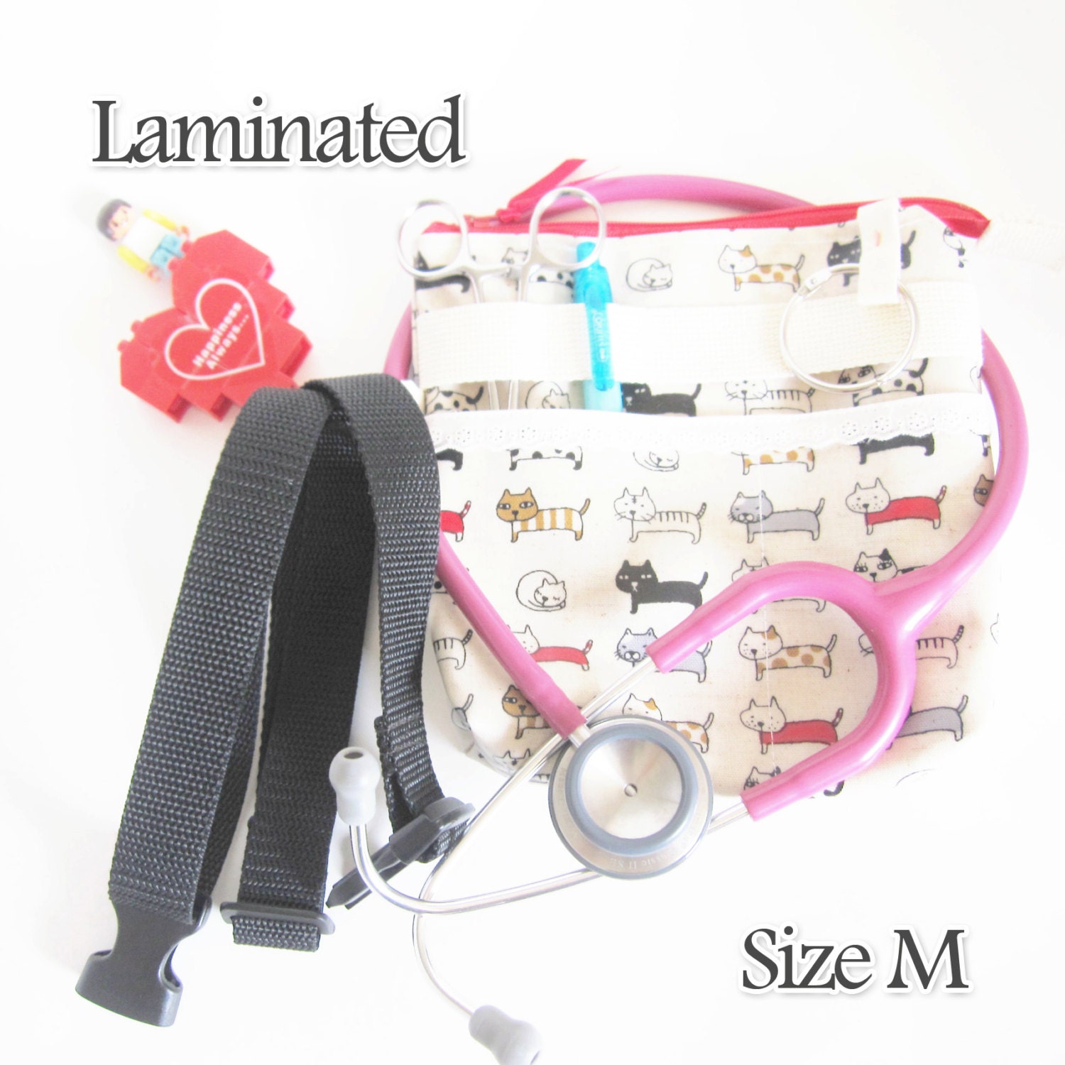 M Zipper Laminated nurse tool belt nurse fanny pack Cross