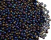 Preciosa Czech Glass Seed Bead 9/0 Jet Black • Boundless Beads