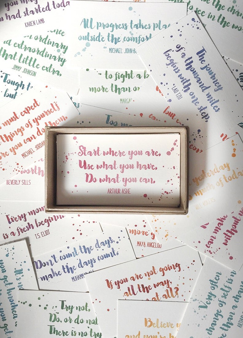 Assorted Inspirational Quotes Cards - Calling Card Size 
