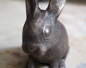 Cold Cast Bronze Baby Hare (Leveret) Standing