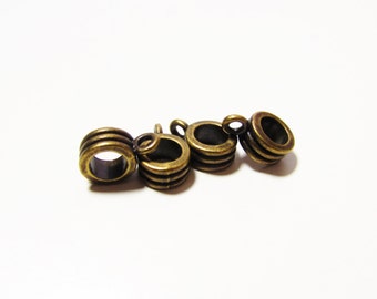 D-02352 - 2 Charm Hanger ant. bronze