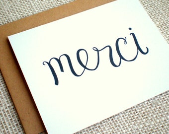 Muchas Gracias Kraft Thank You Cards Set Of 10 Hand Lettered