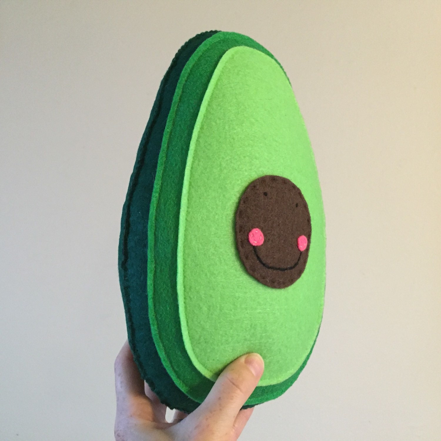 hug me plush food avocado