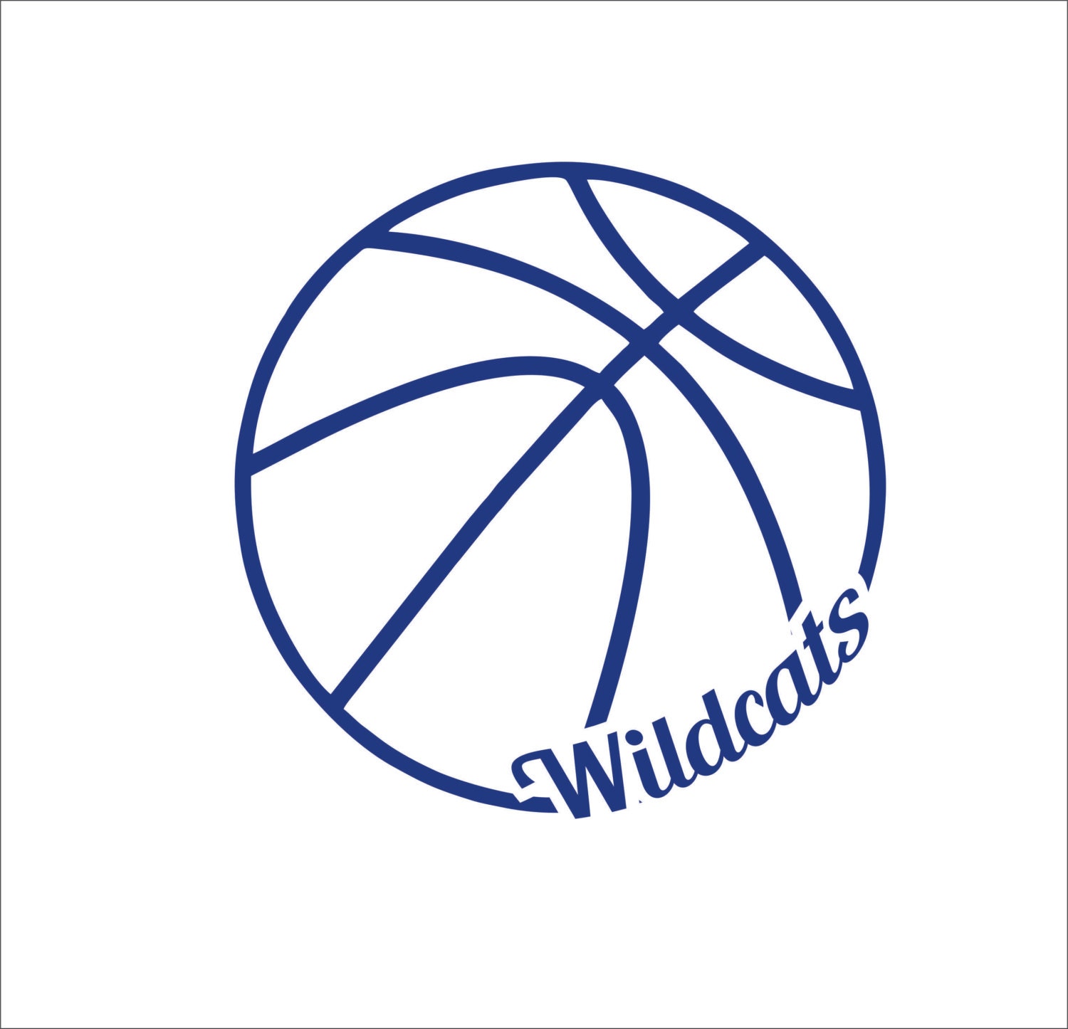 Download Wildcats basketball instant digital download cutting file ...