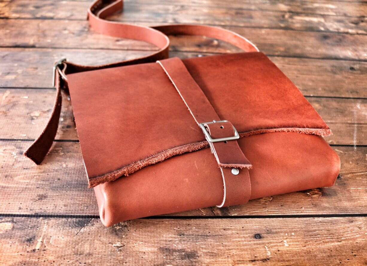 rustic messenger bag