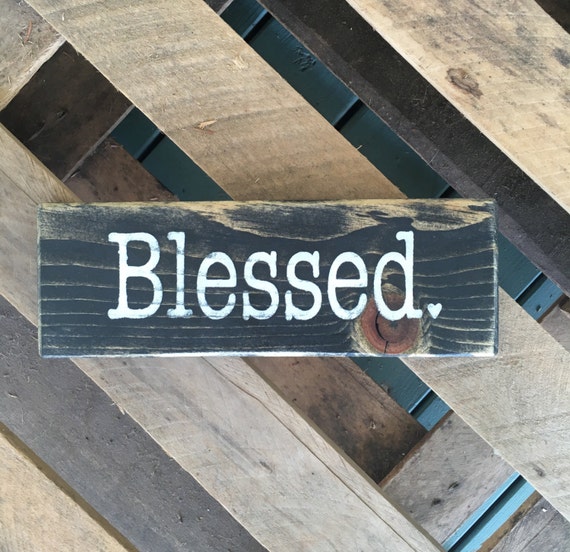 Items similar to Blessed Sign/Mini Blessed Sign/Blessed/Hand Painted ...