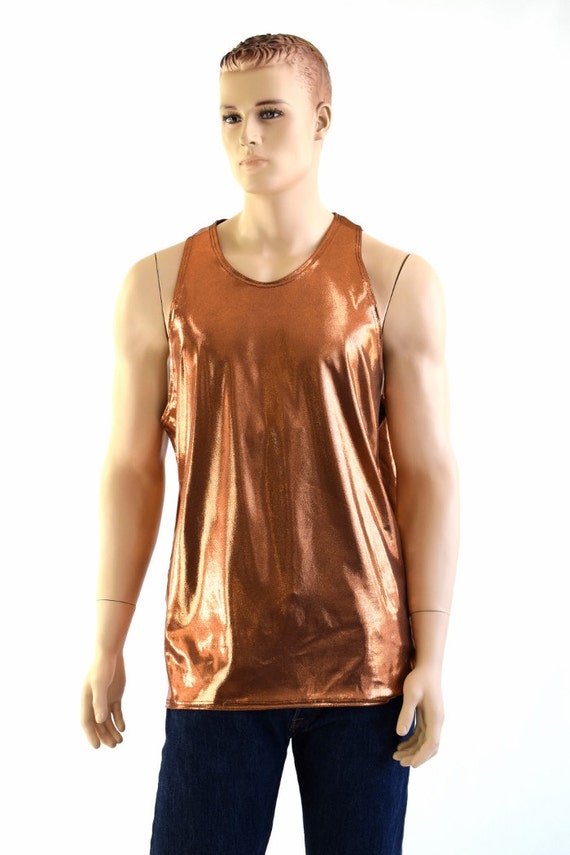 metallic copper shirt