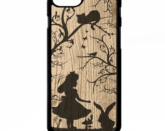 Alice in wonderland silhouette pretty story art vintage cover for Samsung Galaxy S5 S6 edge plus note 4 5 Sony xperia Z2 Z3 Z5 phone case