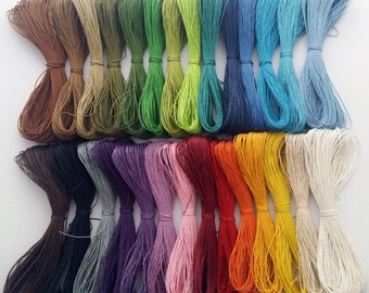 waxed cotton cord, string, braid, 1mm wax cord - 10, 20, 40, 80 meters - Shamballa jewelry making