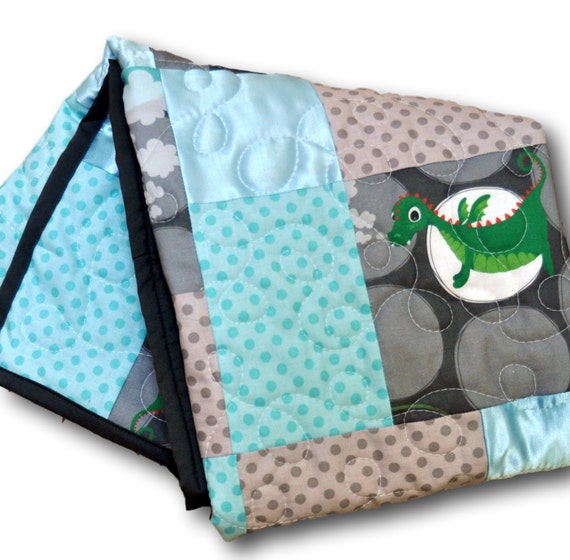 READY TO SHIP: Dragon Quilt Dragon Nursery Dragon Baby