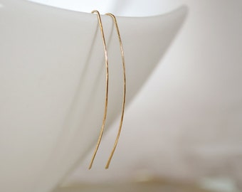 white gold minimalist earrings non tarnish