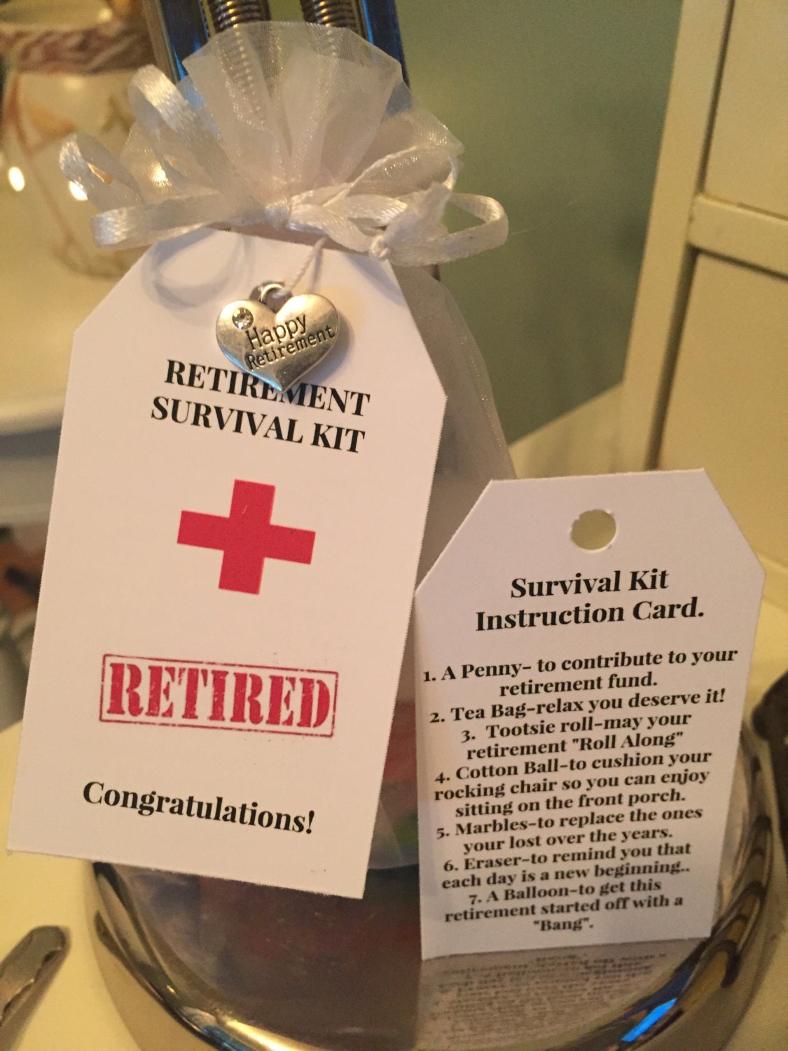 Retirement Survival Kit by Favors4Love on Etsy