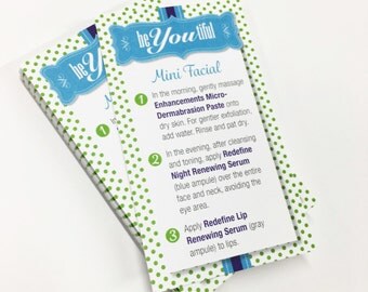 Rodan + Fields Mini Facial Cards - beYOUtiful - Qty 10