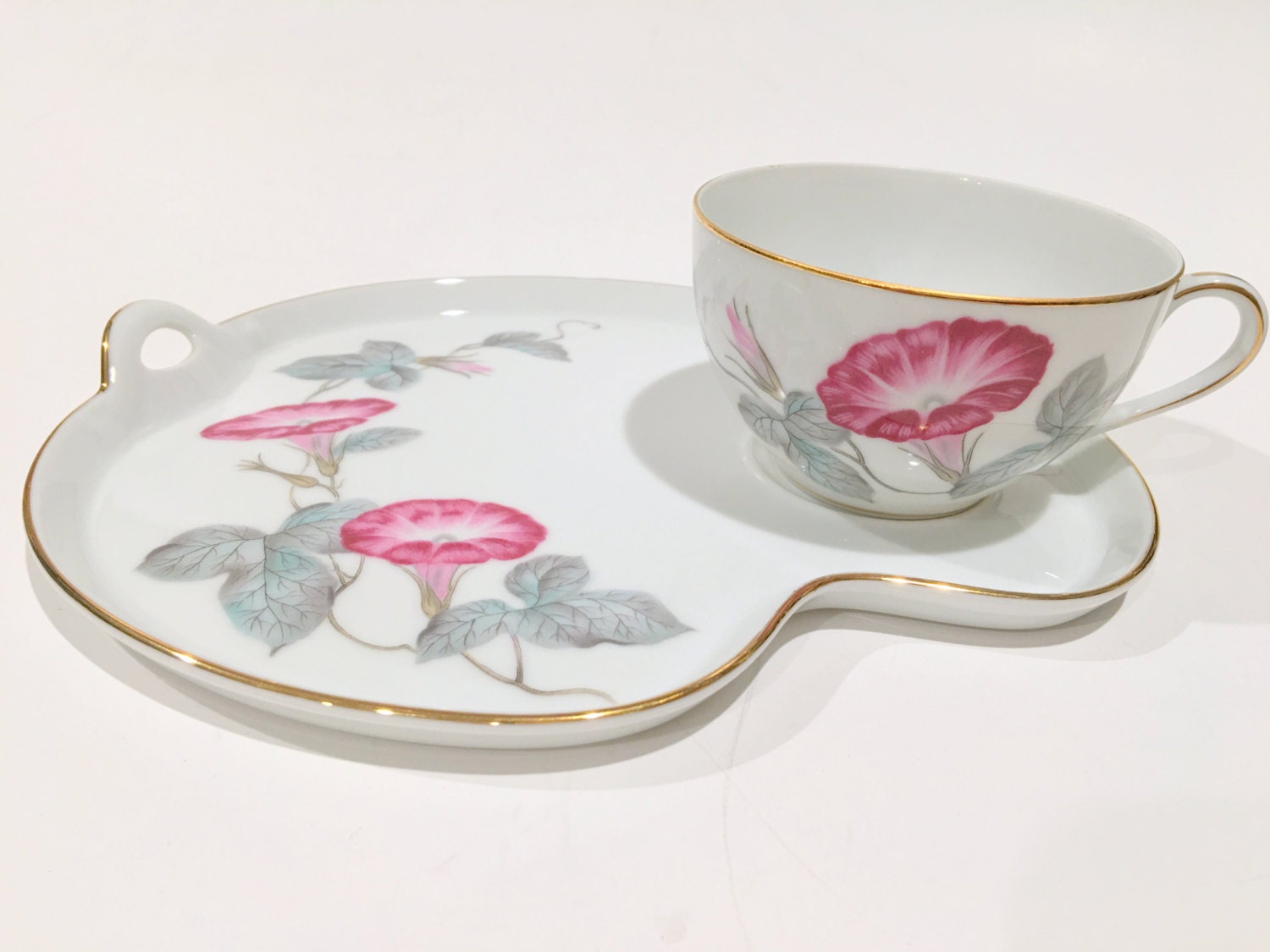 SALE, Noritake Snack Tray, Tea and Toast Set, Noritake Tea Cup